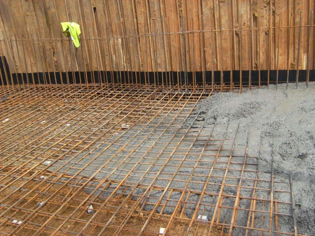 commercial basement pour