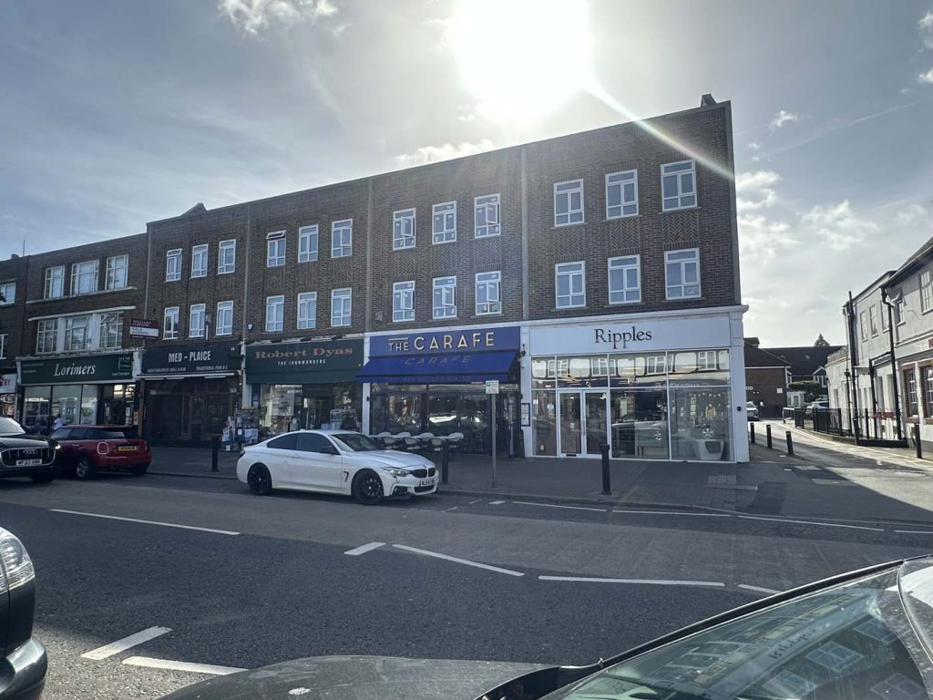 commercial shopfront parade