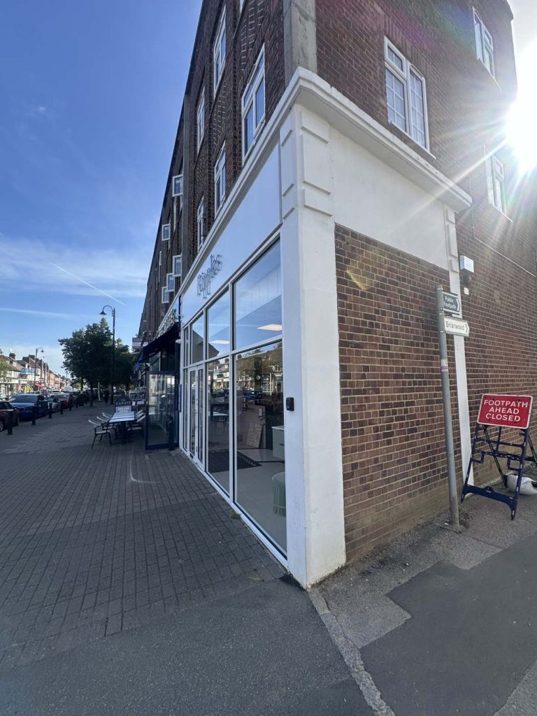 commercial shopfront ripples corner